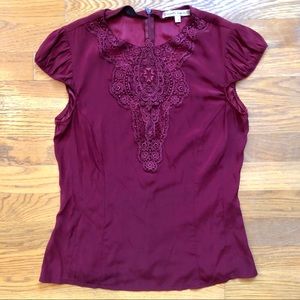 Nanette lepore lace detail blouse